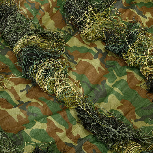 MMB Tarndecke Ghillie 3 x 2 m woodland m. Packsack Bild 4