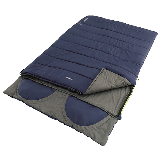 Outwell Doppel-Deckenschlafsack Contour Lux Double imperial blau