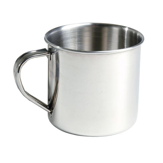 Manalada® Edelstahl Tasse Camping Griff Tasse Becher für Wasser Tee Kaffee Self Lock Karabiner