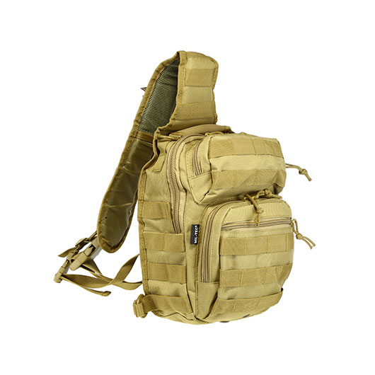 Mil-Tec Rucksack One Strap Assault Pack small 10L coyote