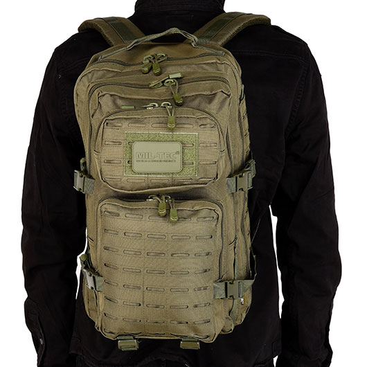 Mil-Tec Rucksack Assault Pack Laser Cut large 36L oliv Bild 4