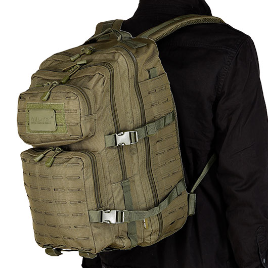 Mil-Tec Rucksack Assault Pack Laser Cut large 36L oliv Bild 5
