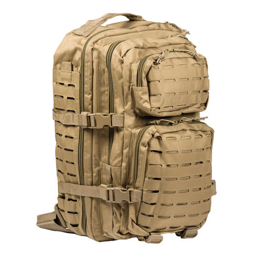 Mil-Tec Rucksack US Assault Pack Laser Cut large 36L coyote