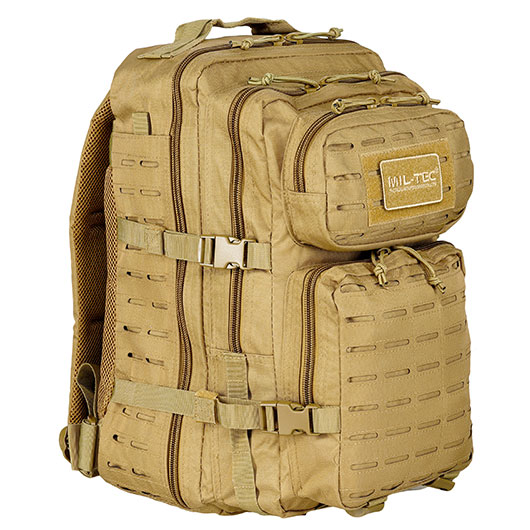 Mil-Tec Rucksack Assault Pack Laser Cut large 36L coyote