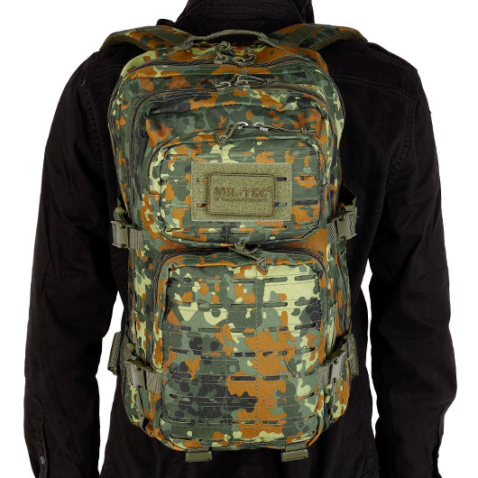 Mil-Tec Rucksack Assault Pack Laser Cut large 36L flecktarn Bild 4