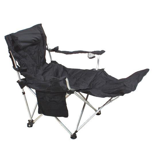 Basic Nature Travelchair Luxus Campingstuhl schwarz
