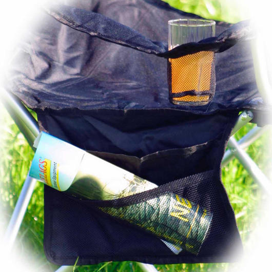 Basic Nature Travelchair Luxus Campingstuhl schwarz Bild 2