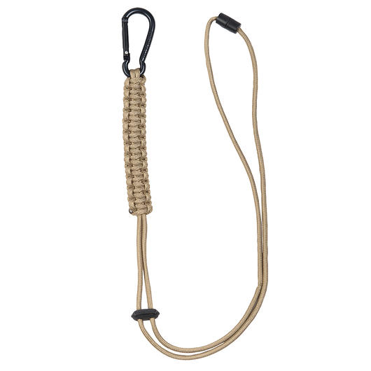 Mil-Tec Lanyard mit Karabiner coyote