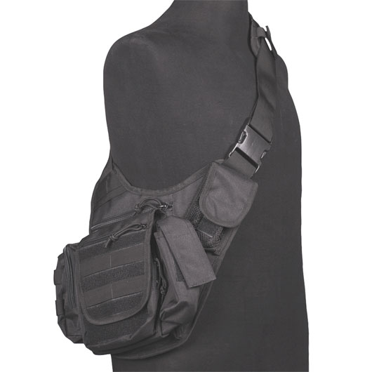 Mil-Tec Schultertasche Sling Bag Multifunction schwarz