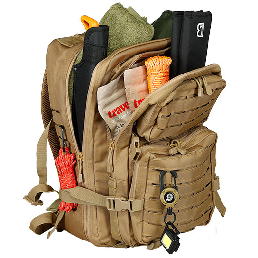Brandit Cooper Rucksack Lasercut large camel Bild 9