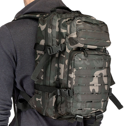 Brandit US Cooper Rucksack Lasercut medium darkcamo Bild 10