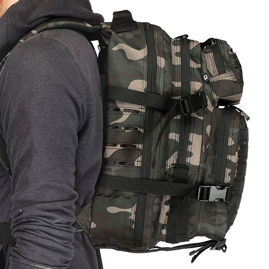 Brandit US Cooper Rucksack Lasercut medium darkcamo Bild 11