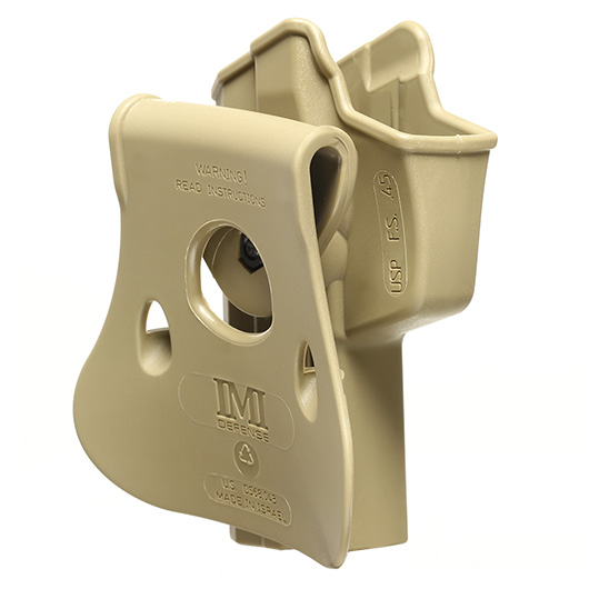 IMI Defense Level 2 Holster Kunststoff Paddle fr H&K USP .45 tan Bild 3