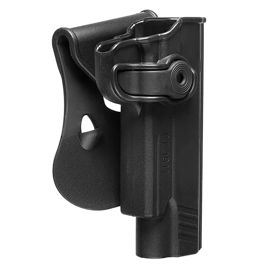 IMI Defense Level 2 Holster Kunststoff Paddle fr 1911 Modelle mit Rail schwarz Bild 1