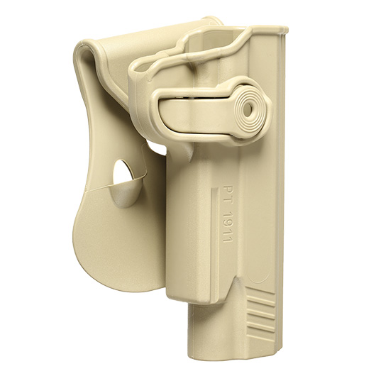 IMI Defense Level 2 Holster Kunststoff Paddle fr 1911 Modelle mit Rail tan Bild 1