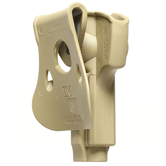 IMI Defense Level 2 Holster Kunststoff Paddle fr Beretta 92 Modelle tan Bild 3