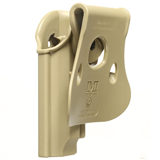 IMI Defense Level 2 Holster Kunststoff Paddle fr Beretta 92 Modelle tan Bild 5