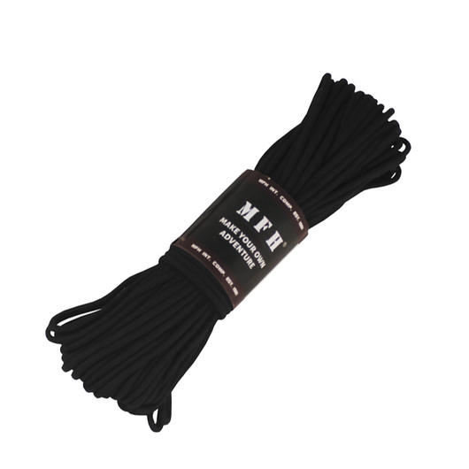 MFH Fallschirmleine 100 FT Nylon schwarz