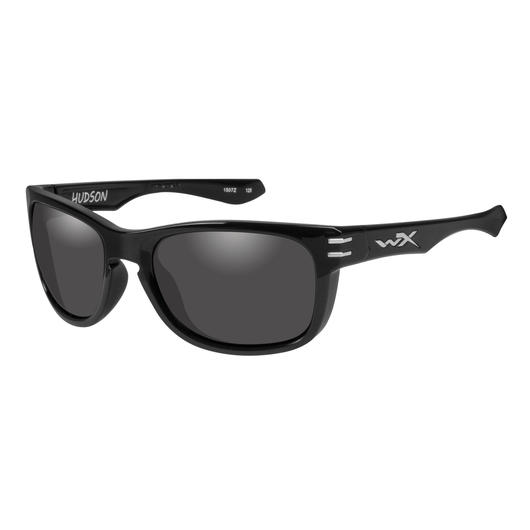 Wiley X Brille Hudson gl�nzend schwarz rauchgrau