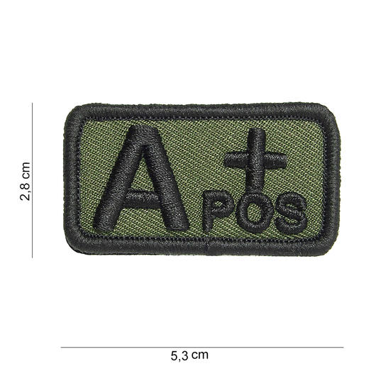 101 INC Patch mit Klettflche A positiv oliv/schwarz