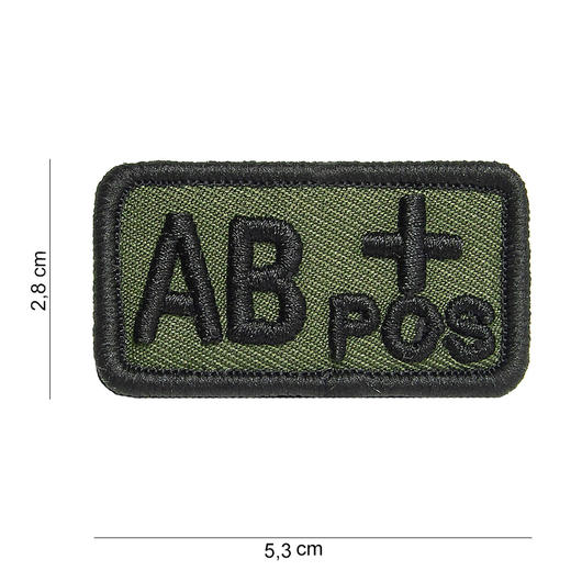 101 INC Patch mit Klettflche AB positiv oliv/schwarz