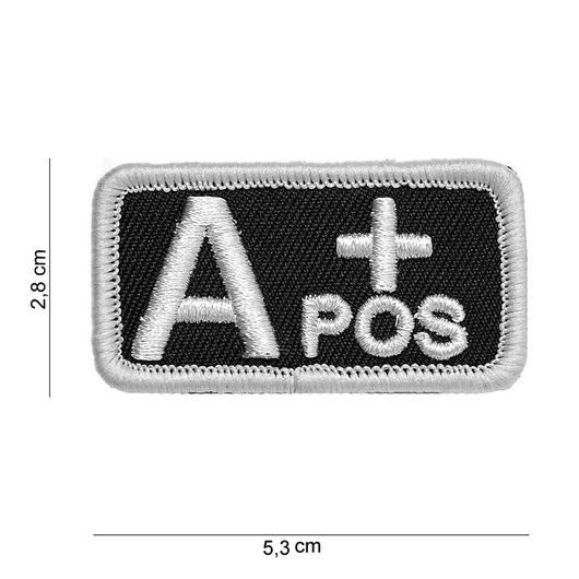 101 INC Patch mit Klettflche A positiv schwarz/wei