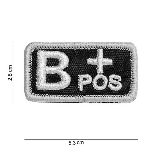 101 INC. Blutgruppenpatch B positiv schwarz