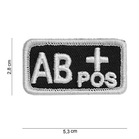 101 INC Patch mit Klettflche AB positiv schwarz/wei