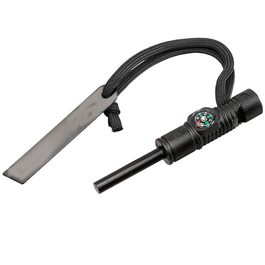 Magnesium Feuerstarter Set mit Pfeife