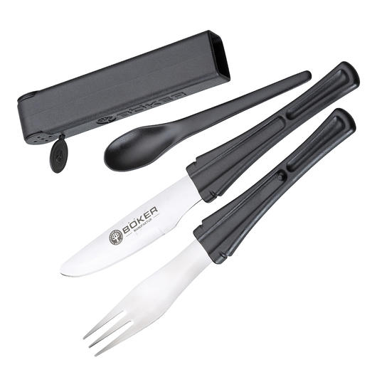 Bker Plus Besteckset Snac Pac Black