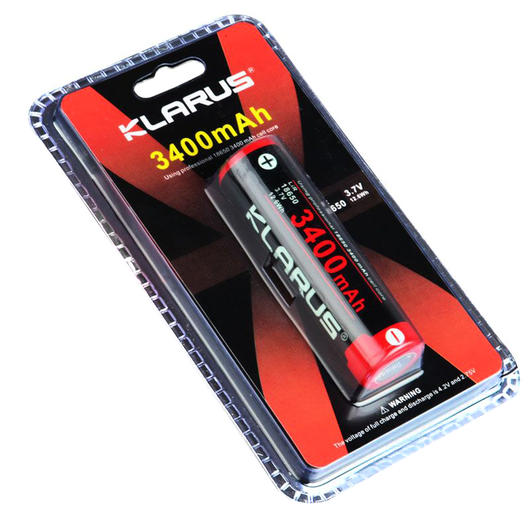 Klarus 18650 Lithium Akku 3400mAh inkl. Aufbewahrungsbox