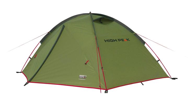 High Peak Zelt Woodpecker 3 fr 3 Personen oliv / rot Bild 1