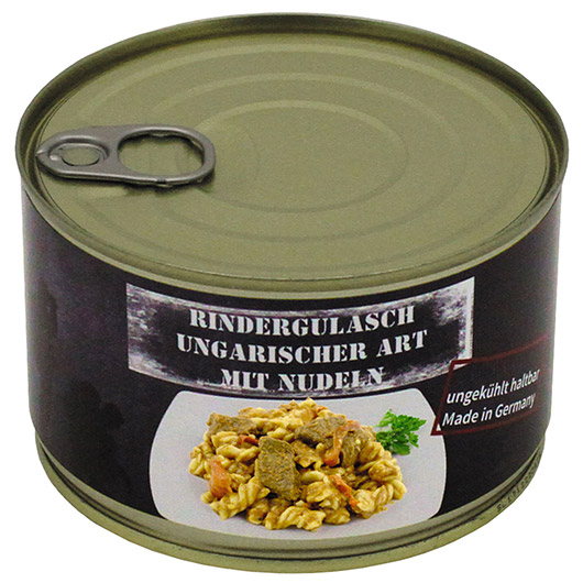   Outdoor-Mahlzeit Ungarisches Rindergulasch mit Nudeln Dose Bild 1