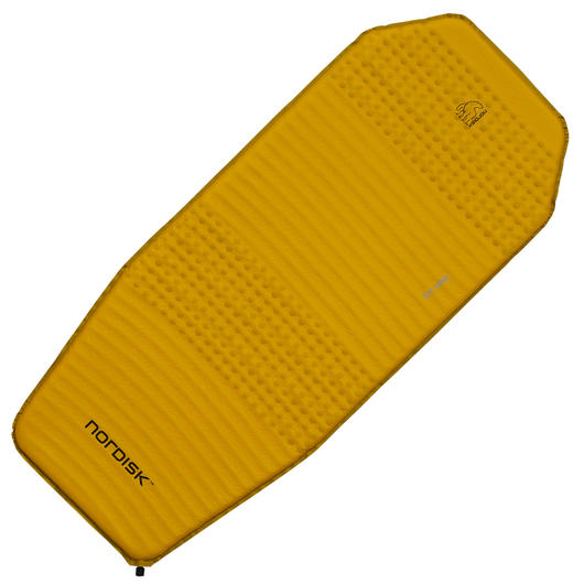 Nordisk Isomatte Ven 2.5 gelb / schwarz selbstaufblasend mit extrem kleinem Packmaß
