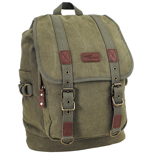 Pure Trash Rucksack Canvas PT oliv