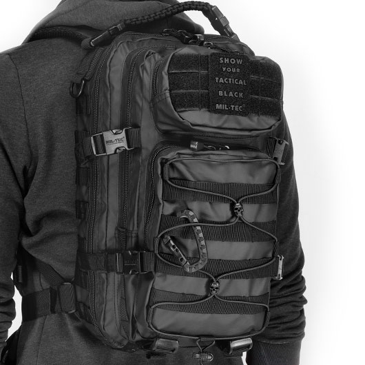 Mil-Tec Rucksack US Assault Pack small 20 Liter tactical black Bild 10