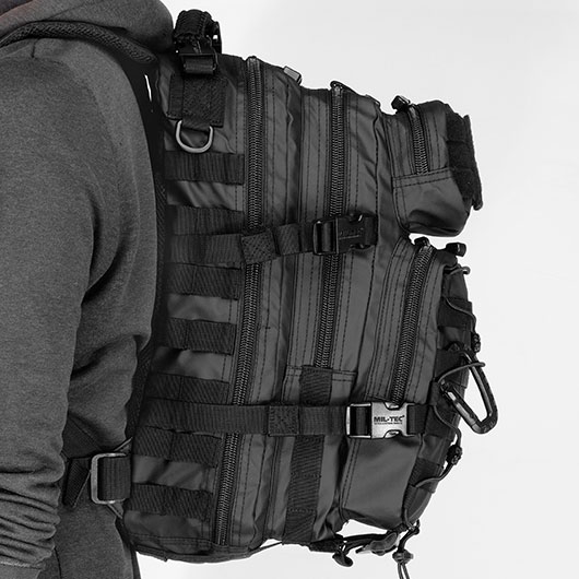 Mil-Tec Rucksack US Assault Pack small 20 Liter tactical black Bild 11