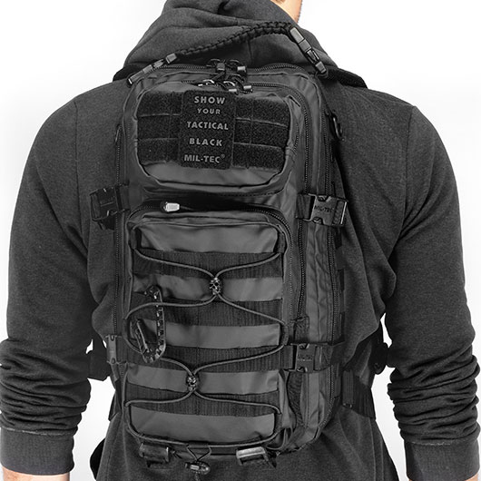 Mil-Tec Rucksack US Assault Pack small 20 Liter tactical black Bild 9