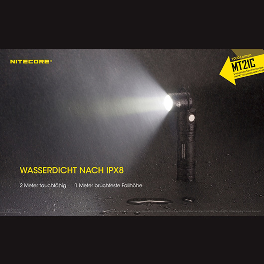 Nitecore LED Taschenlampe MT21C 1000 Lumen Bild 3