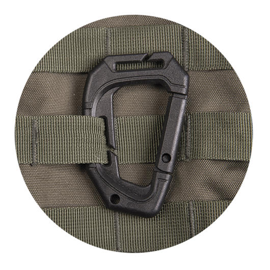 Mil-Tec Karabinerhaken Tactical Karabiner Molle schwarz 2 Stck Bild 2