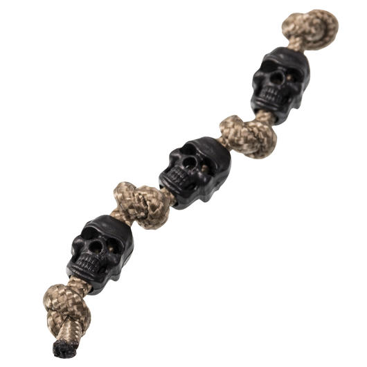 Mil-Tec Kordelstopper Skull schwarz 10 Stck Bild 1