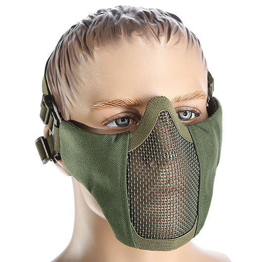 Bravo Tac Gear Strike V3 Airsoft Gittermaske Lower Face oliv