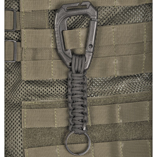 Mil-Tec Schlsselanhnger mit Molle-Karabiner schwarz Bild 1