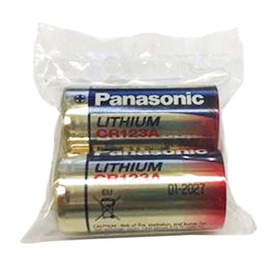 Panasonic Industrial Lithium CR123A 3V Power Batterie 2 Stck