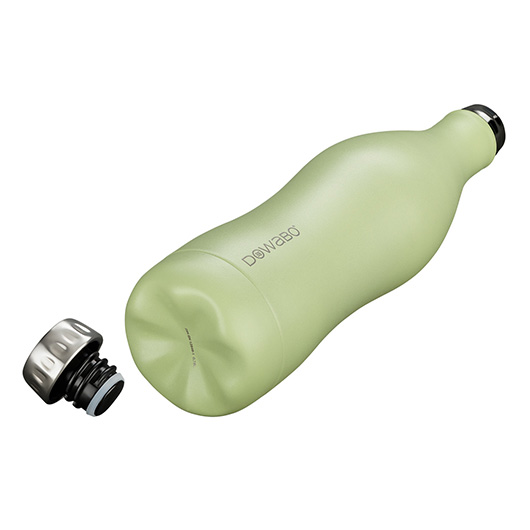 Dowabo Isolierflasche kohlensuredicht 0,5 Liter hellgrn matt Bild 1