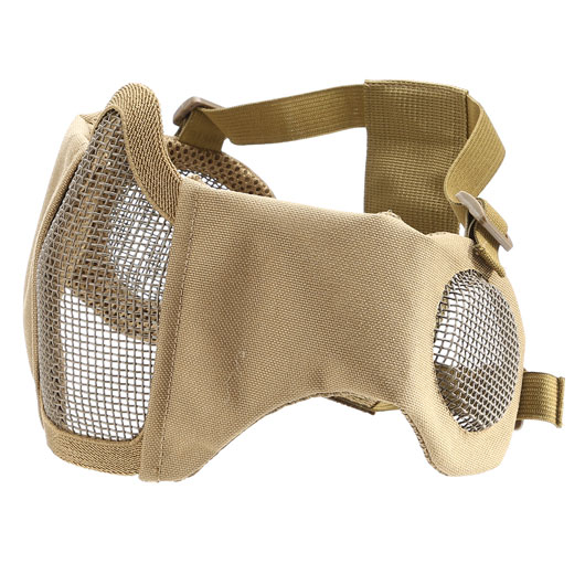 ASG Strike Systems Mesh Mask Gittermaske Full Lower Face mit Ohrabdeckung tan Bild 4