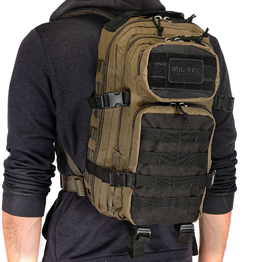 Mil-Tec Rucksack Assault Ranger Pack 20 Liter green/schwarz Bild 10