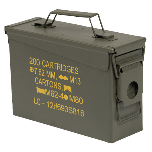 Mil-Tec Munitionskiste US Ammo Box Steel M19A1 cal. 30