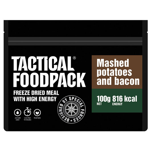 Tactical Foodpack Outdoor Mahlzeit Kartoffelbrei mit Speck Bild 1
