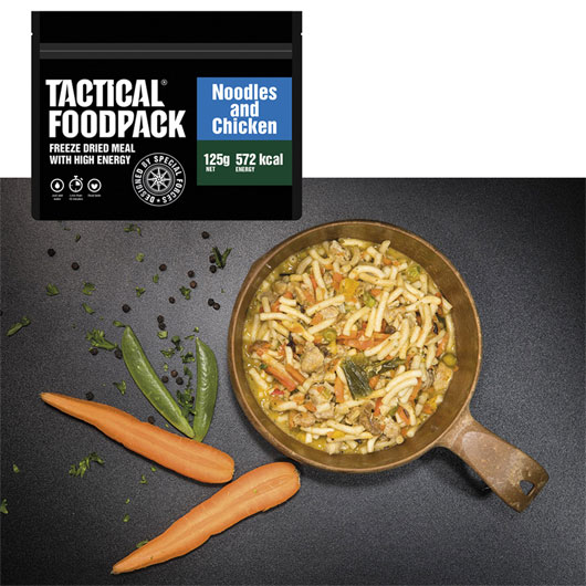 Tactical Foodpack Outdoor Mahlzeit Hhnchen mit Nudeln